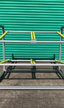 An image of a custom storage rack we created