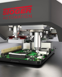 An image of a STOGER robotic automatic screw driver for miniature screws