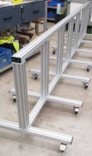 An image of a custom made rack we created